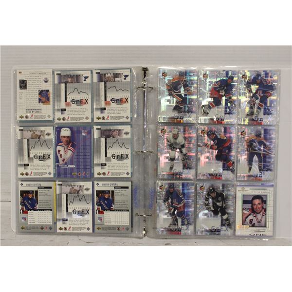 VINTAGE WAYNE GRETZKY HOCKEY CARD FULL BINDER
