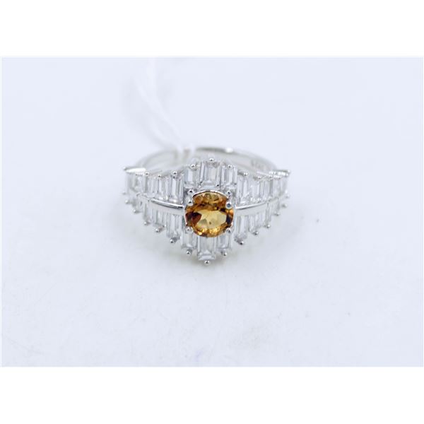 #25-CITRINE GEMSTONE RING SIZE 7