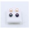 Image 1 : #65-NATURAL AKUYA PEARL EARRINGS 2 SET