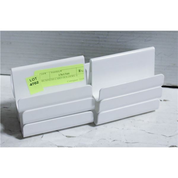 BUSINESS CARD HOLDERS- 6