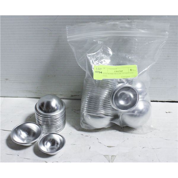 BATH BOMB MOLDS- STAINLESS STEEL