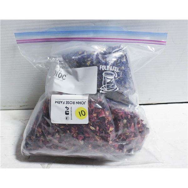 DRIED CORNFLOWER PETALS, DRIED ROSE PETALS