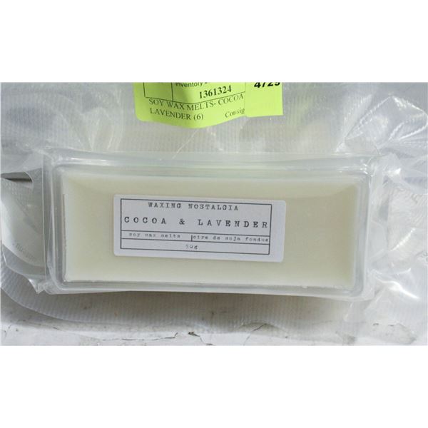 HOMEMADE SOY WAX MELTS- COCOA & LAVENDER (6)
