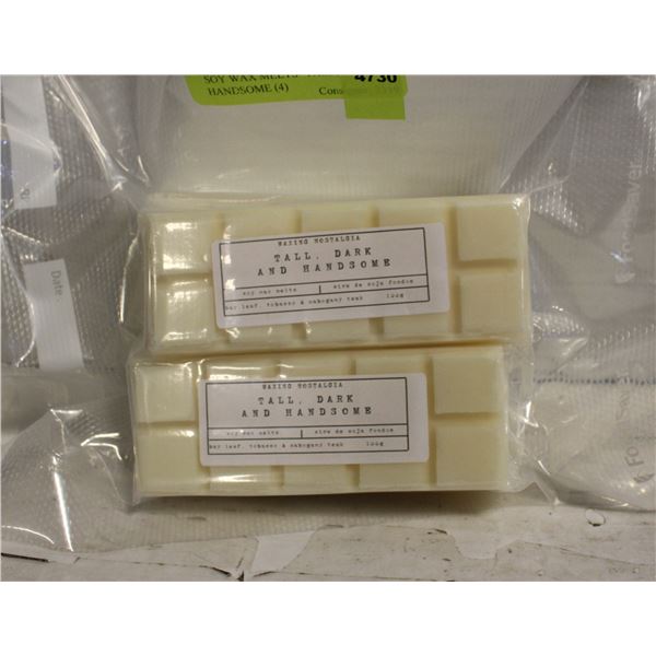 HOMEMADE SOY WAX MELTS- TALL, DARK & HANDSOME (4)