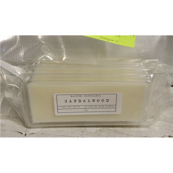 HOMEMADE SOY WAX MELTS- SANDALWOOD (6)