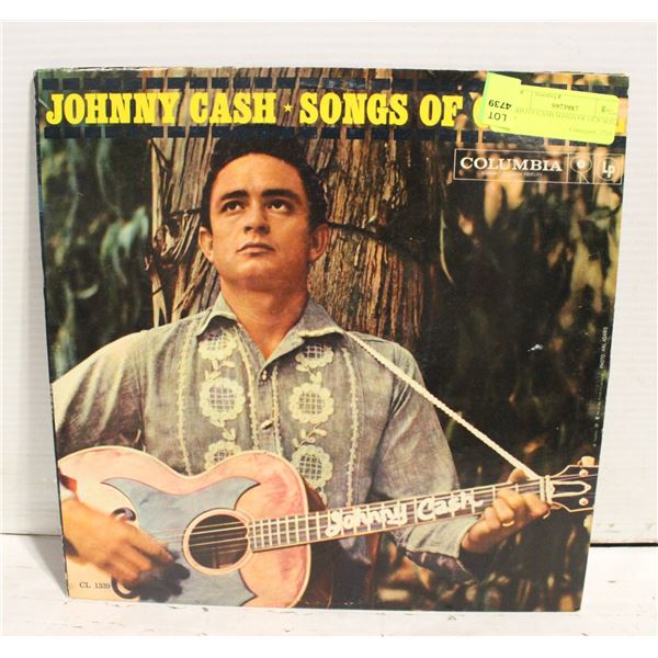 JOHNNY CASH SONGS OF OUR SOIL LP