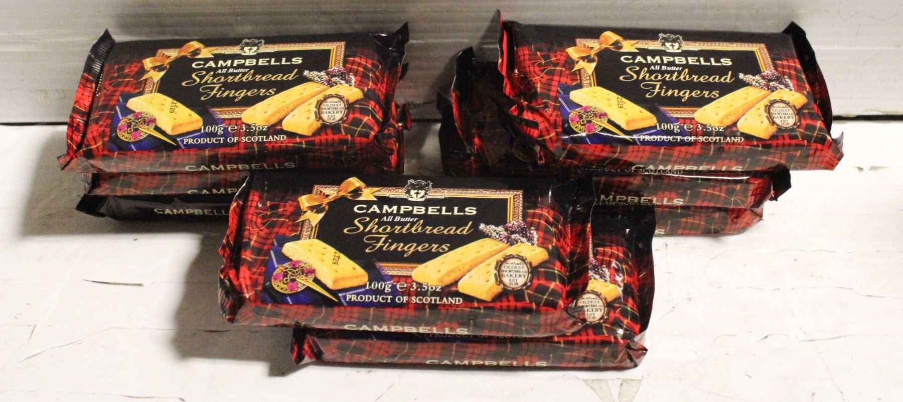EIGHT PACKAGES OF CAMPBELL SCOTTISH SHORTBREAD
