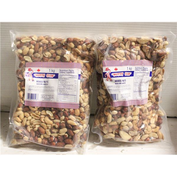 2 KG OF NUTTY CLUB, MIXED NUTS