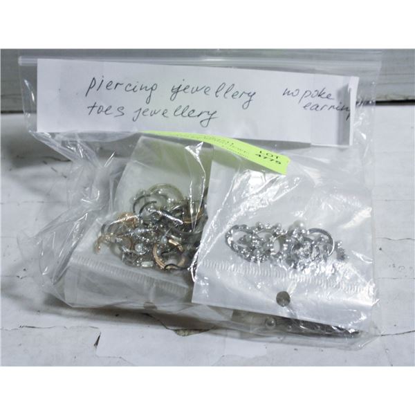 BAG WITH PIERCING JEWELRY & TOE JEWELRY