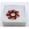Image 1 : VTG JULIANA RED & PINK RHINESTONE WREATH BROOCH