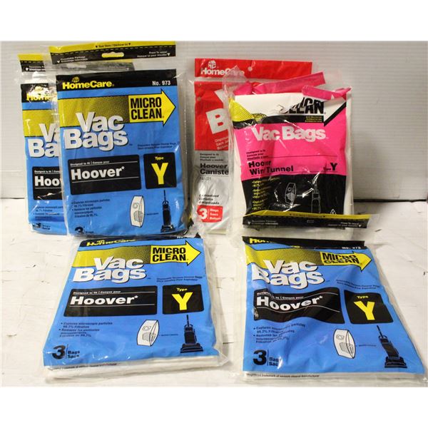 6 BAGS - VAC BAGS - ESTATE
