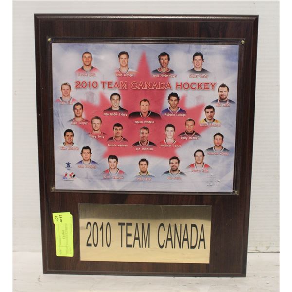 TEAM CANADA GOLD MEDAL 2010 12X15