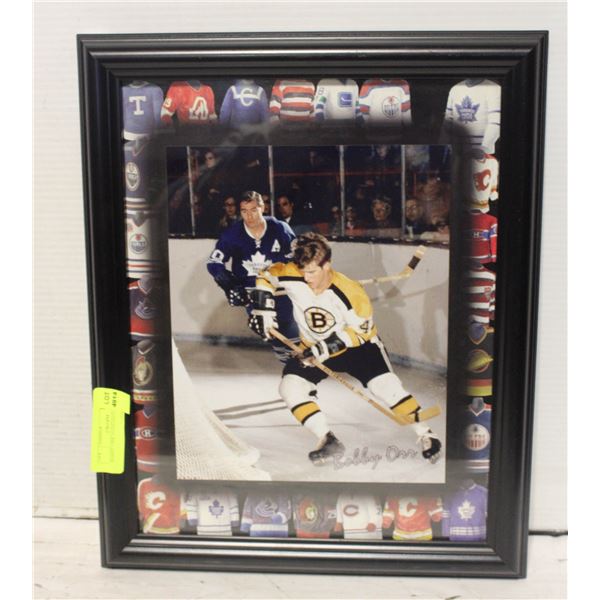BOBBY ORR #4 (SIGNED) 16X13