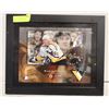 Image 1 : MARIO LEMIEUX #66 (SIGNED) 16X13