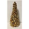 Image 1 : 26 IN GOLD BALLS XMAS TREE, MULTI SHADES OF GOLD