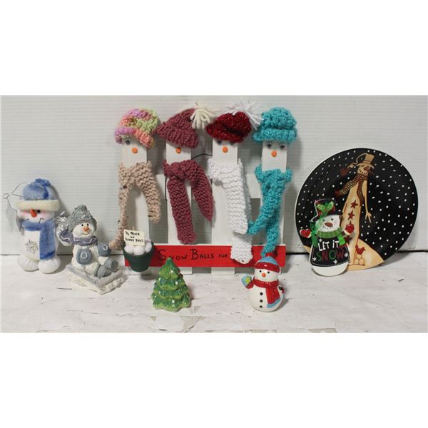 LOT OF ASSORTED SNOWMEN