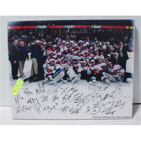 2012 EDMONTON OIL KINGS WITH CHAMPIONS