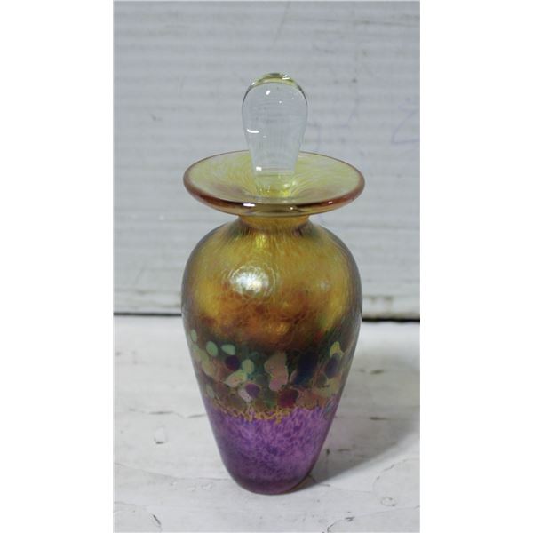 SIGNED ROBERT HELD IRIDESCENT PERFUME BOTTLE