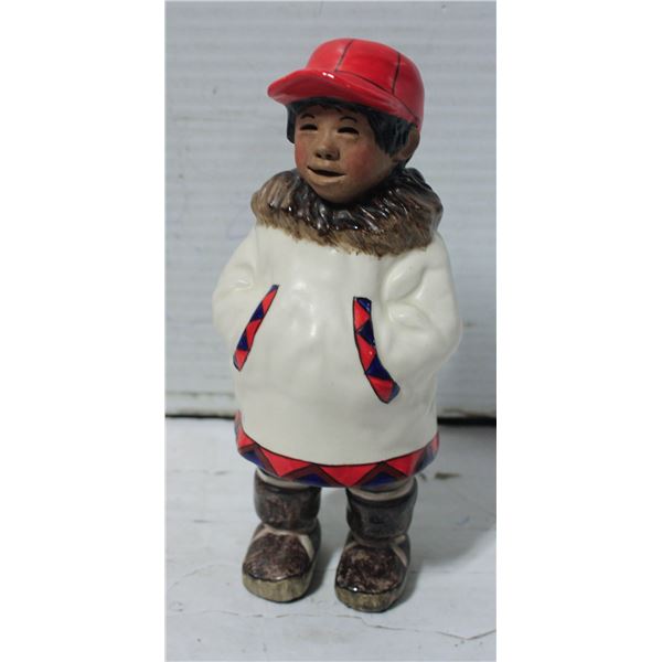 VINTAGE INUIT ALASKA FIGURINE BY C. ALAN JOHNSON