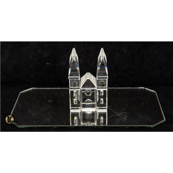 UNCLAIMED AUTHENTIC SWAROVSKI CRYSTAL CHURCH WITH