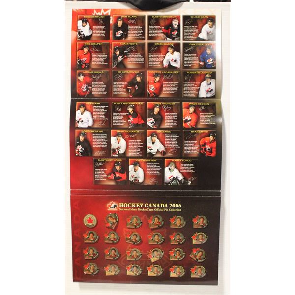 TEAM CANADA HOCKEY 2006 OFFICIAL PIN COLLECTION