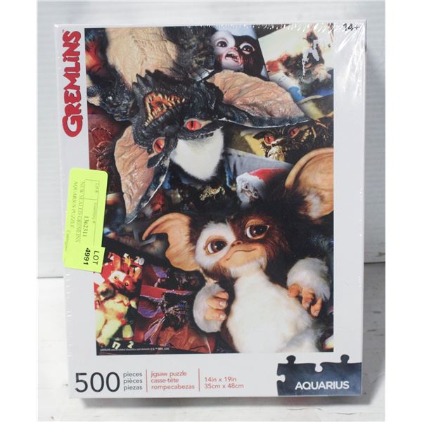 NEW SEALED GREMLINS 500 PIECE AQUARIUS PUZZLE