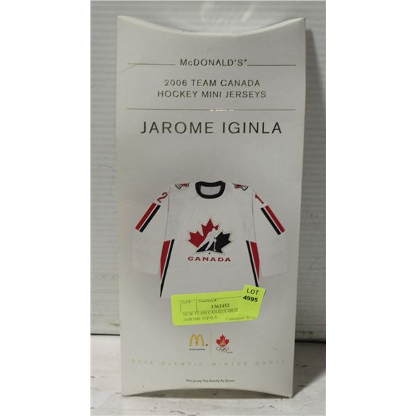 NEW TEAM CANADA MINI JERSEY, JAROME IGINLA