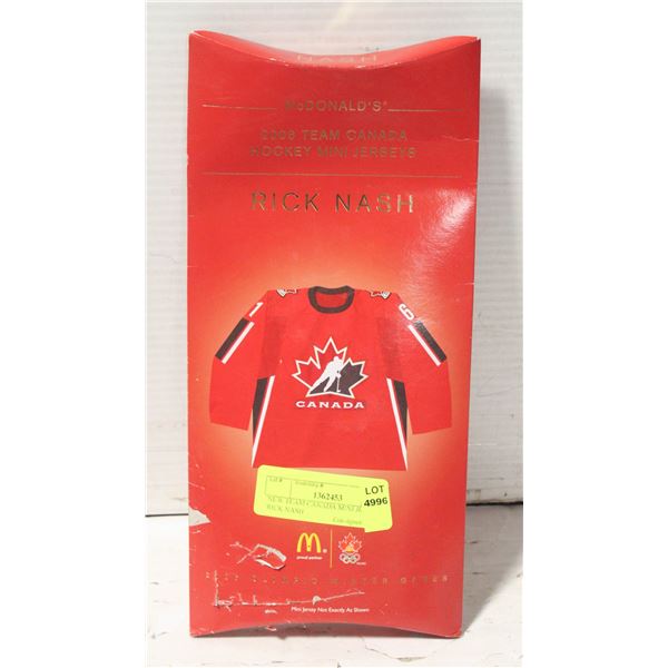 NEW TEAM CANADA MINI JERSEY, RICK NASH