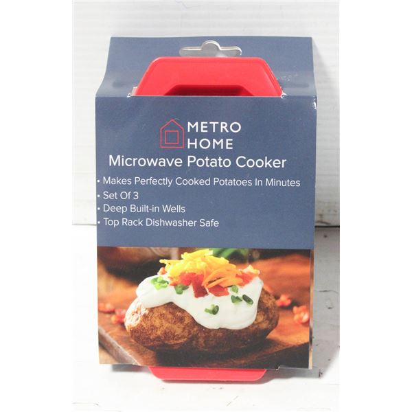 MICROWAVE POTATO COOKER - SET OF 3