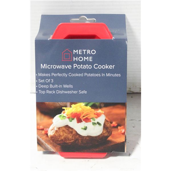 MICROWAVE POTATO COOKER - SET OF 3
