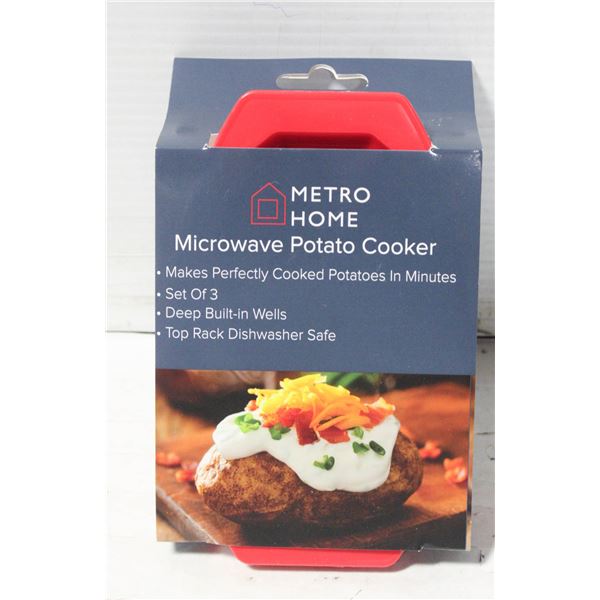 MICROWAVE POTATO COOKER - SET OF 3