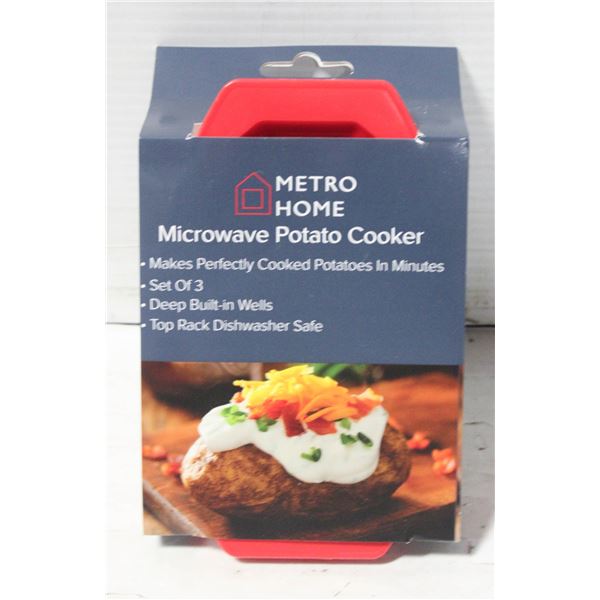 MICROWAVE POTATO COOKER - SET OF 3