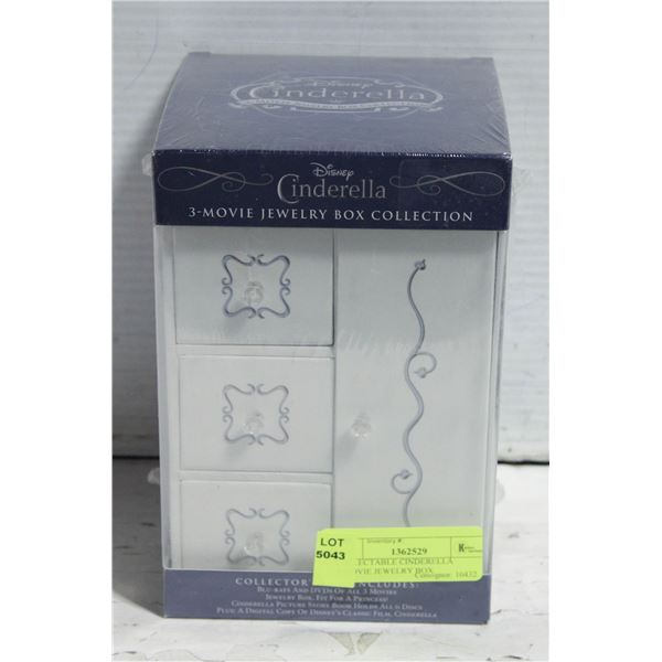 COLLECTABLE CINDERELLA 3-MOVIE JEWELRY BOX