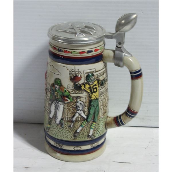 VINTAGE AVON FOOTBALL BEER STEIN