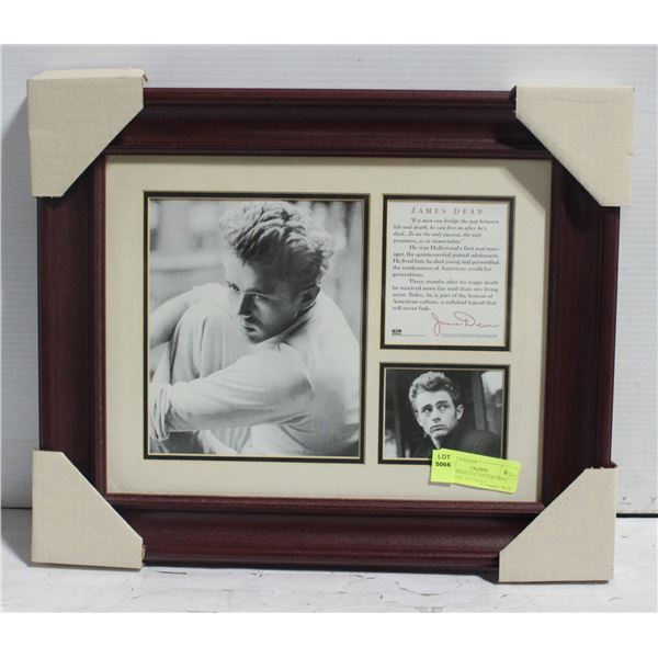 JAMES DEAN COLLECTOR PRINT WITH COA - 17.5"X14.5"