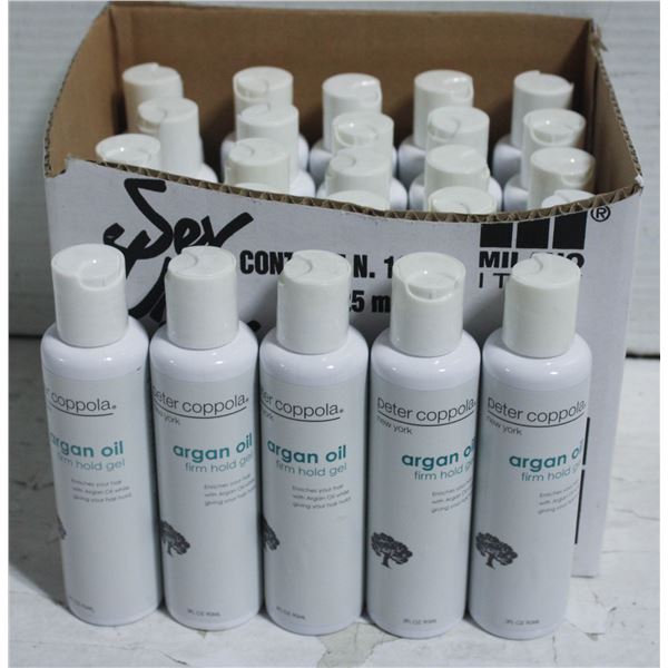 CASE OF 25 PETER COPPOLA ARGAN OIL HAIR GEL