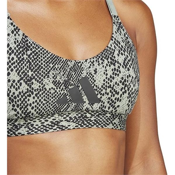 NEW ADIDAS DAMEN WORKOUT BRA SILK GREEN AND BLACK