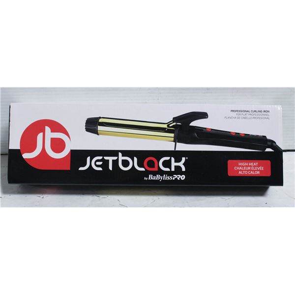NEW JET BLACKCURLING IRON BY: BABYLISS PRO