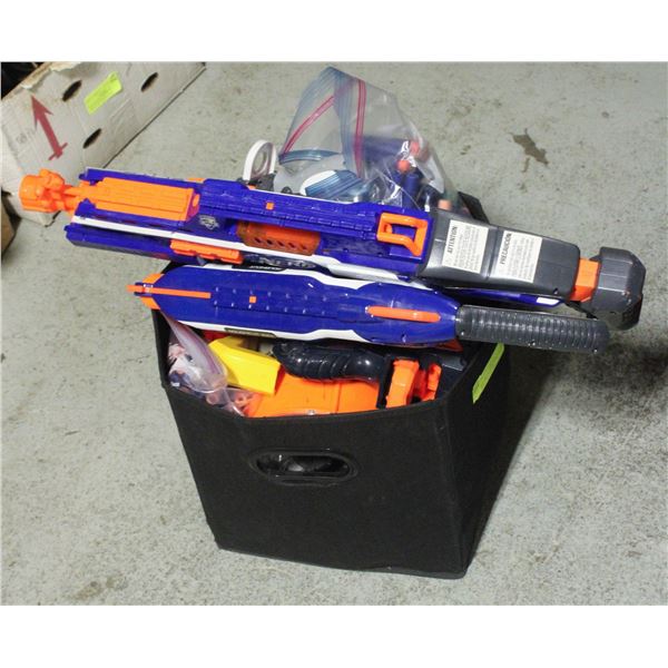 NERF TOY BUNDLE LOTS OF AMMO AND ATTACHMENTS