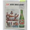 Image 1 : LARGE VINTAGE 7-UP ADVERTISEMENT