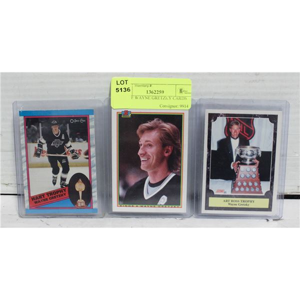 LOT OF WAYNE GRETZKY CARDS
