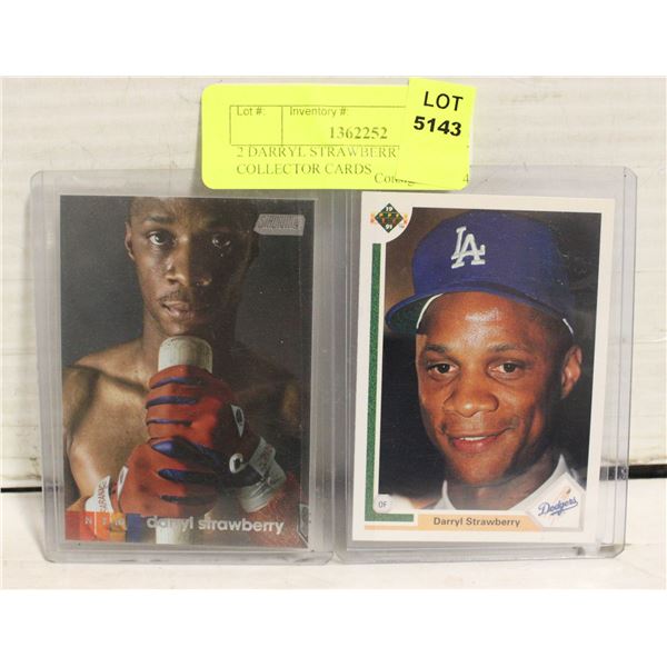 2 DARRYL STRAWBERRY COLLECTOR CARDS