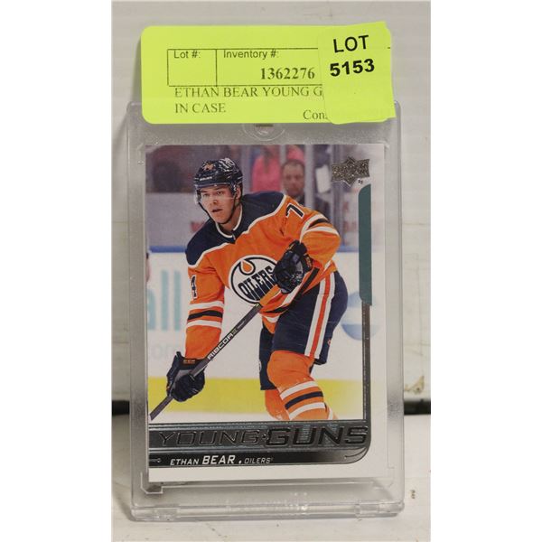 ETHAN BEAR YOUNG GUN ROOKIE IN CASE