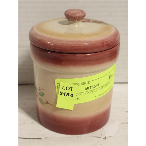 HARDSTONE - APPLE KITCHEN CANISTER