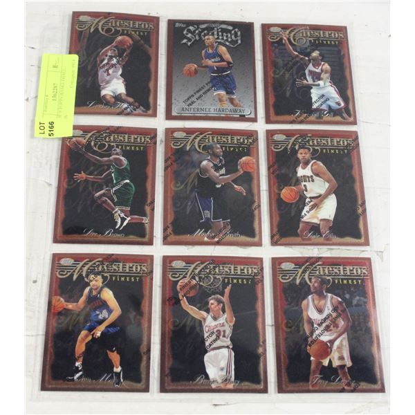 LOT OF 9 TOPPS BASKETBALL CARDS