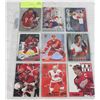 LOT OF 9 STEVE YZERMAN CARDS