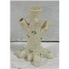 Image 1 : BELLEK IRISH PORCELIAN TREE STUMP VASE
