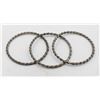 Image 1 : THREE ESTATE SILVER BANGLES ALL STAMPED