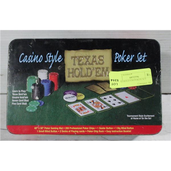 TEXAS HOLD’EM POKER SET