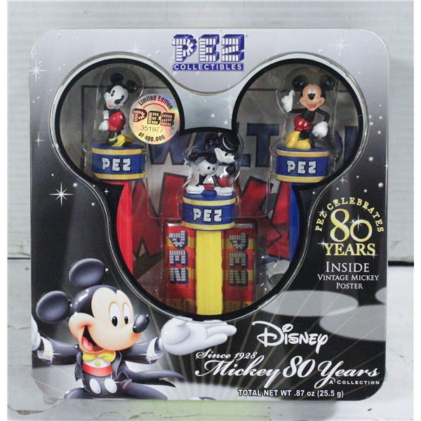 NEW PEZ COLLECTION MICKY 80 YRS
